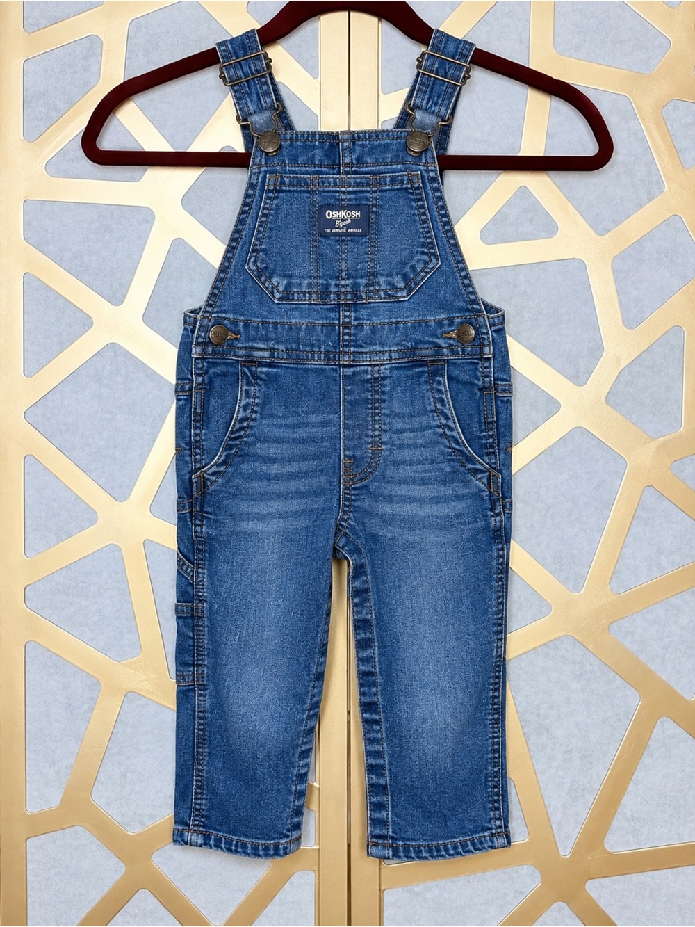 Boys Oshkosh Denim Overalls 24 months